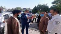 بازدید دکتر عرب ارادانی مدیر شبکه بهداشت و درمان شهرستان گرمسار از شعب اخذ رای